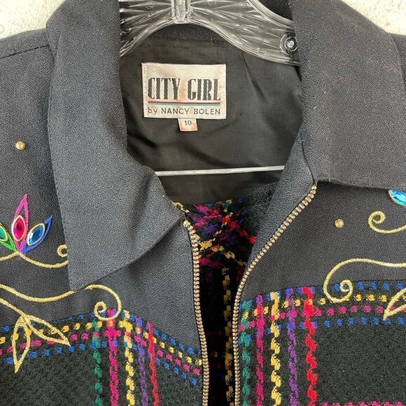 Vintage City Girl by Nancy Bolen Matching Jacket and Stirrup Pants Size 10 EUC - Picture 3 of 11